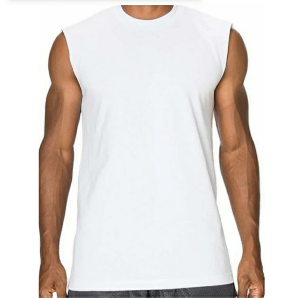 White Muscle Tank